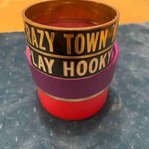 Kate Spade gold Bangle Bracelet vintage set.